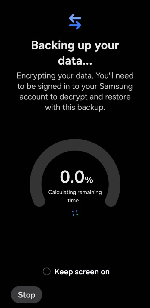 How to Back Up Your Samsung Phone to a Pendrive or USB Drive - Simple & Secure 6 Smart Switch Backup Progression