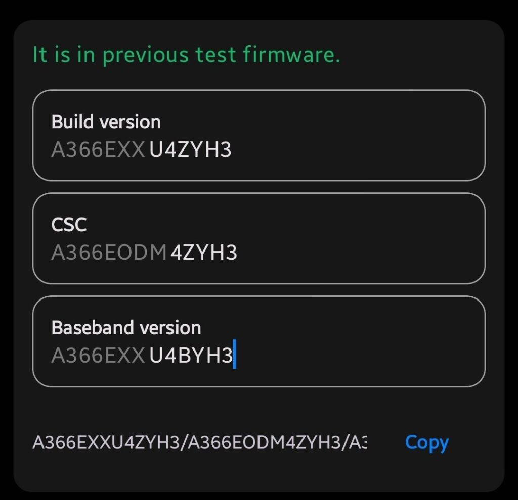 One UI 8 Beta Build for A36 Spotted on test server 3 1000028683